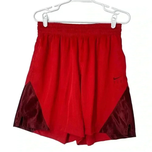 Nike Pants - NIKE SHORTS WOMENS MEDIUM DRI-FIT ISOFLY BASKETBALL RED DH7363-658 SPORTY